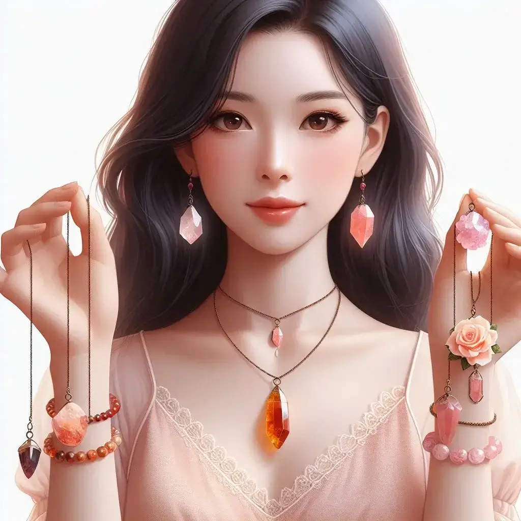 Carnelian and rose quartz together meaning