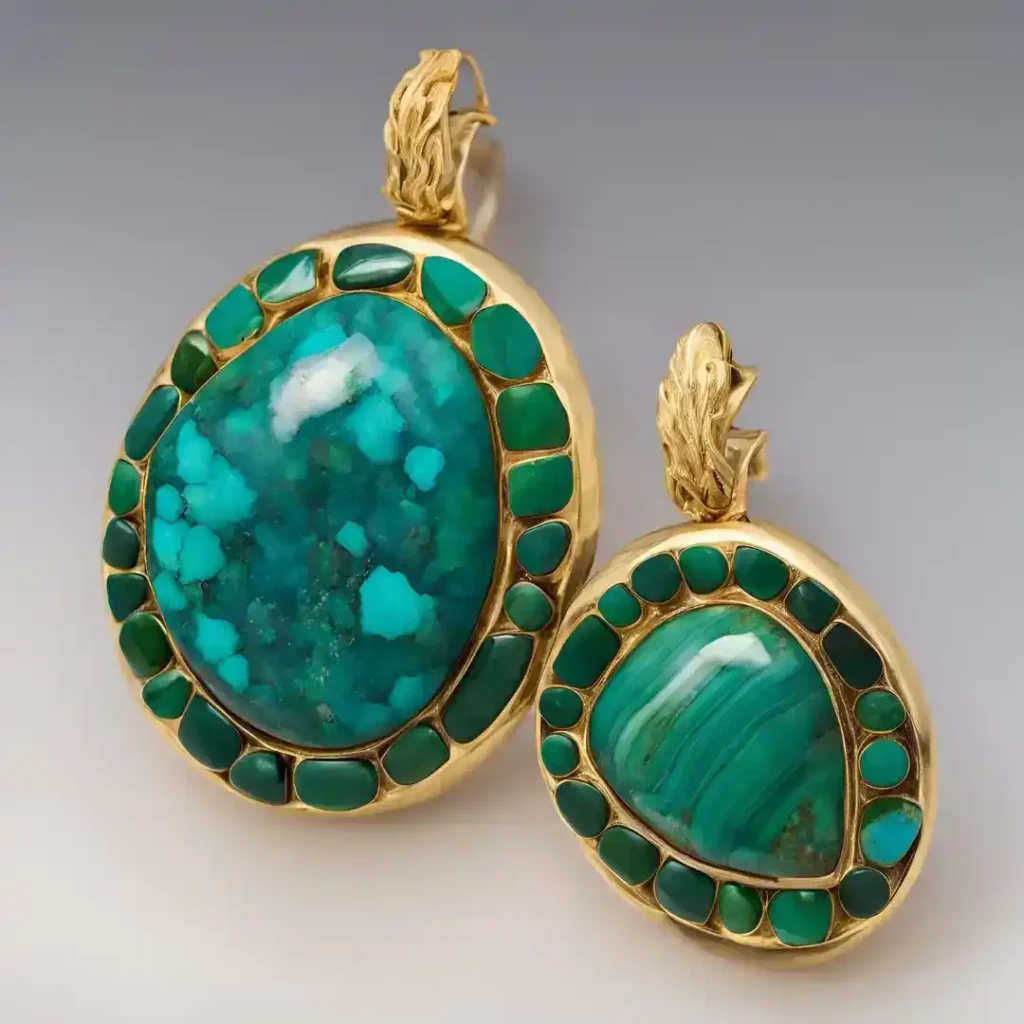 Malachite with Chrysocolla