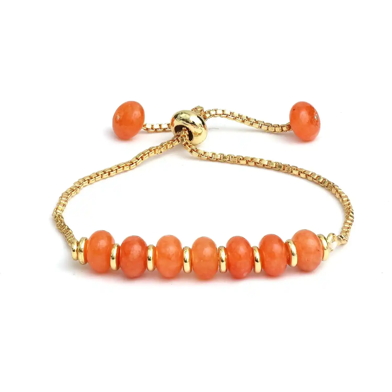 Gempires Carnelian Rondelle Bracelet