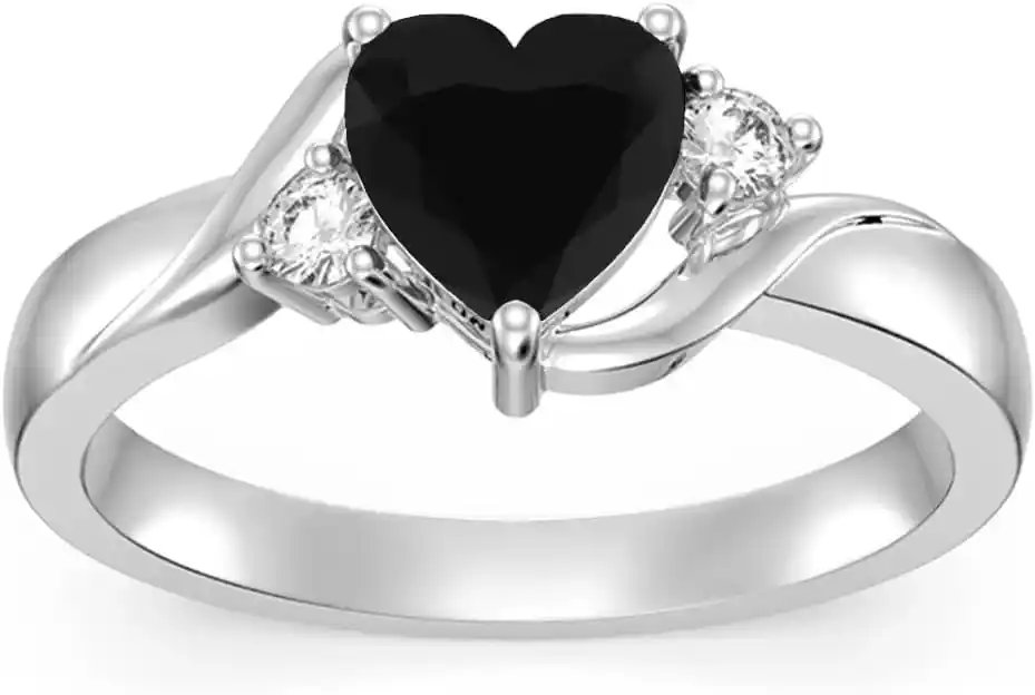 Heart Oval Round Crystal Rings