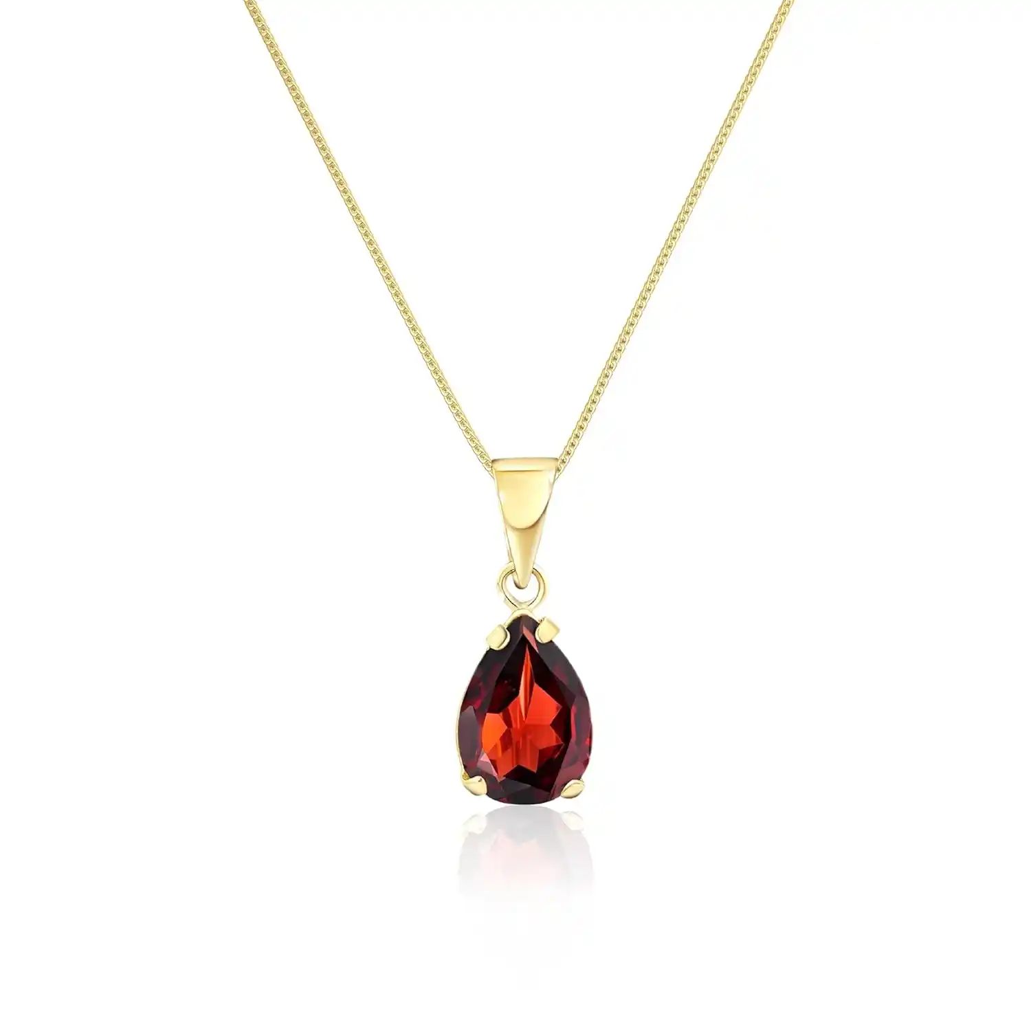 Garnet Gold Necklace