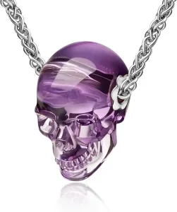 Gem Skull Pendant Necklace