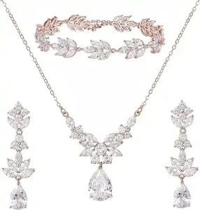 SWEETV Teardrop Jewelry Set