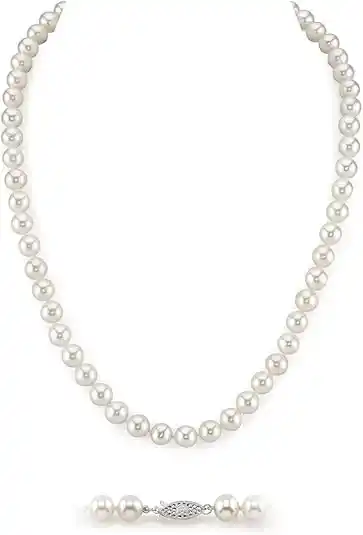 The Pearl Source Real Pearl Necklace for Women