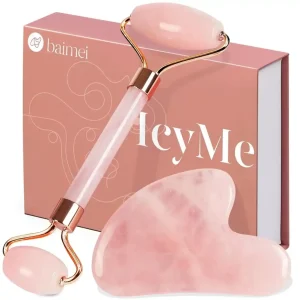 BAIMEI Icyme Jade Roller & Gua Sha Set